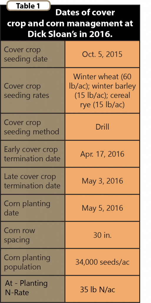 CC Term Ahead of Corn Table 1