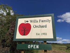 Wills orchard sign