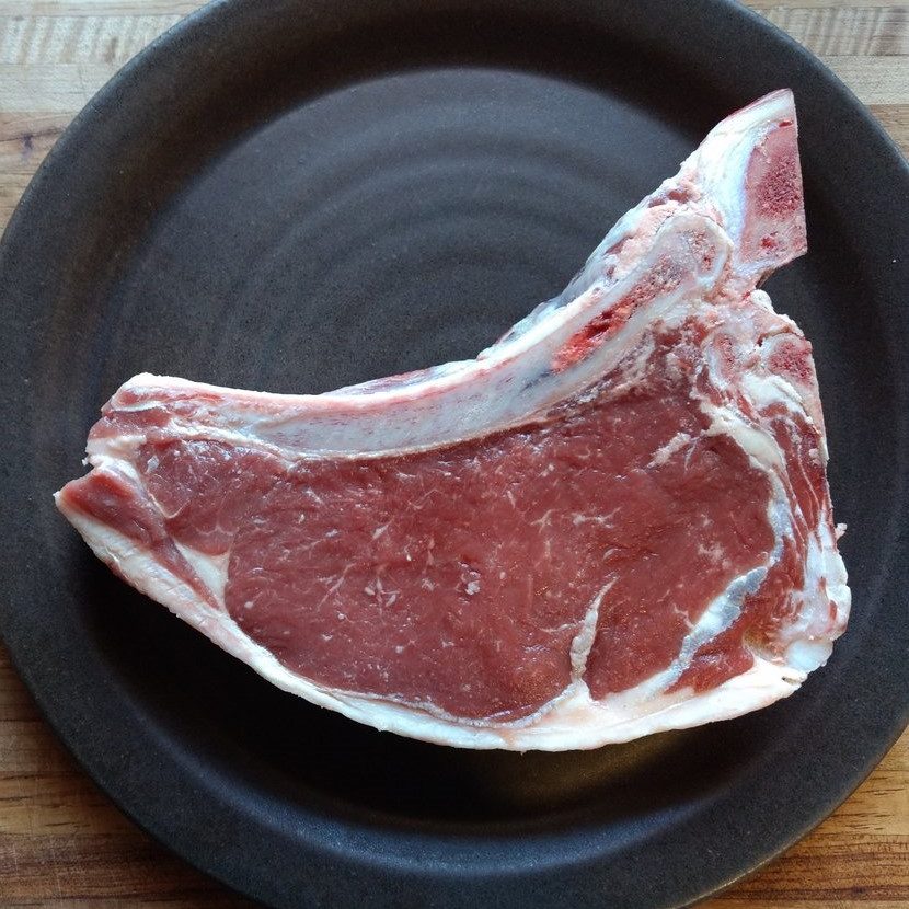 One of the grass fed ribeyes submitted to Iowa State University for meat quality and fatty acid analysis Cropped