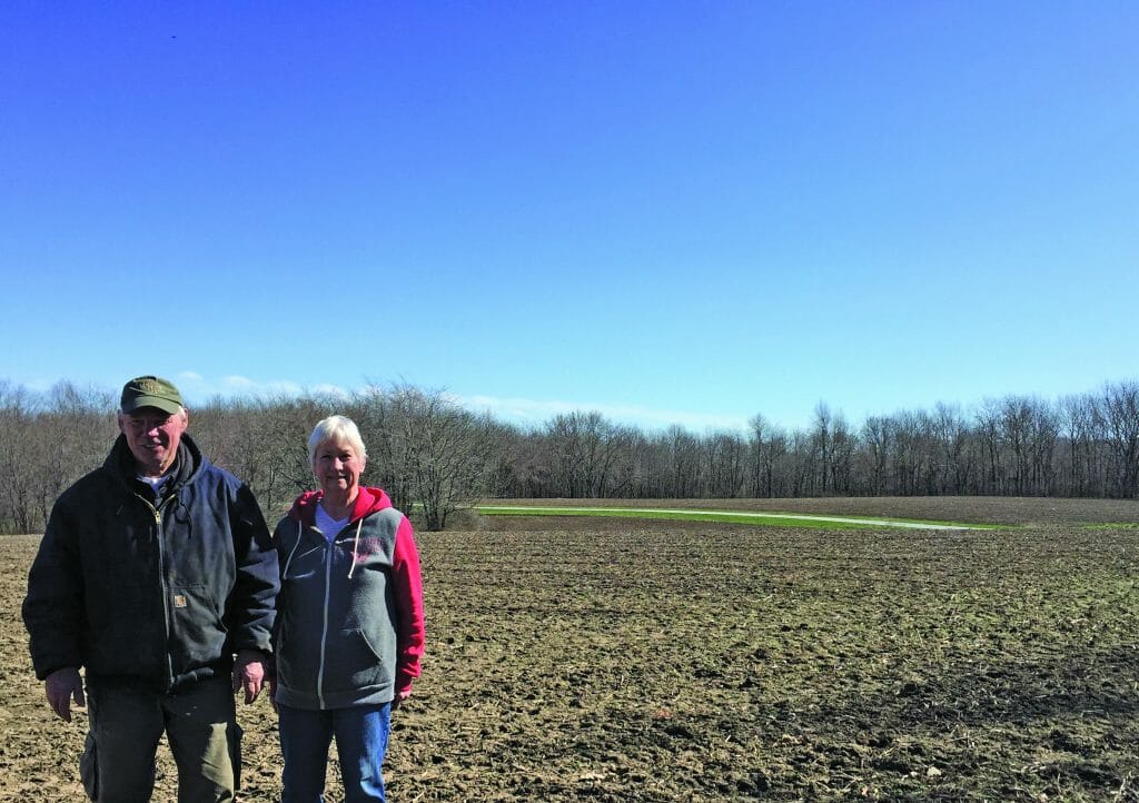 Rick and Beth McGeough prairie restoration from crop ground