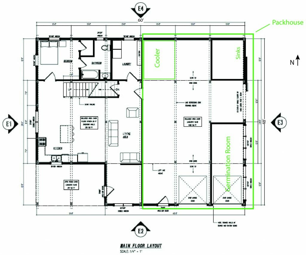 floor plan packhouse house