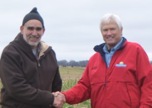 Carney, a cattle grazier, and Rick Kimberley, a row crop farmer worked together to contract graze cover crops soil compaction research