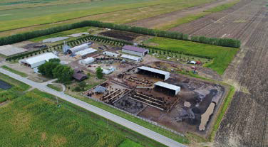 Aerial view of the Smith farm
