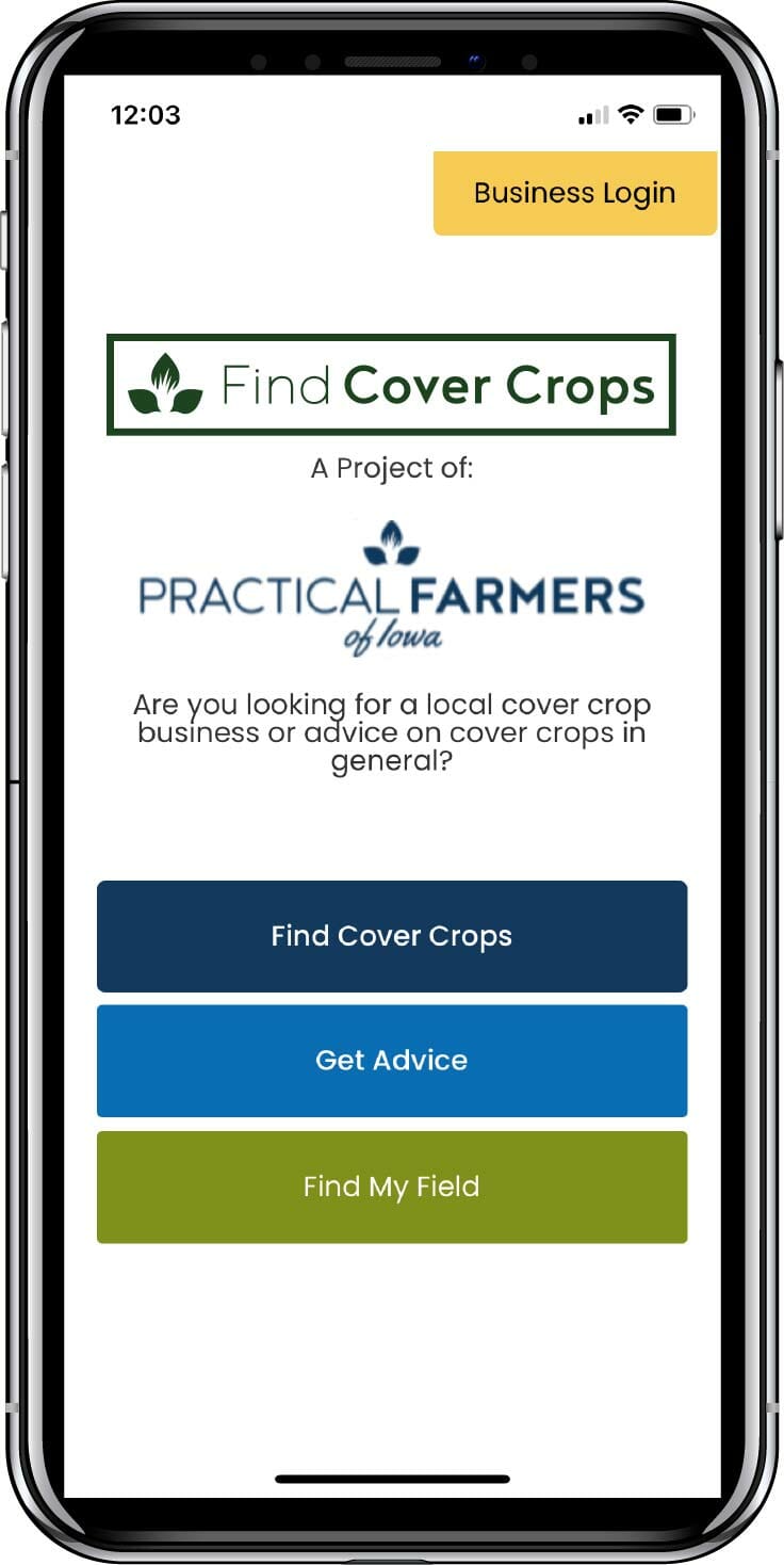 Cover crop app