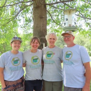 Natasha Wilson (second from left) and Family PFI