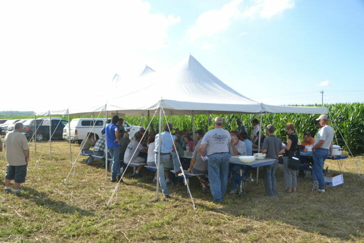 Over 50 people attended the field day near Orange City.
