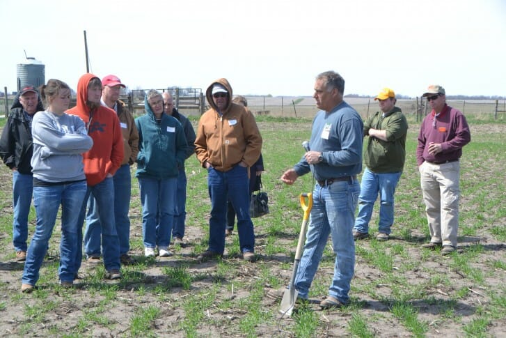 Mark Schleisman with group at field day 4_11_17